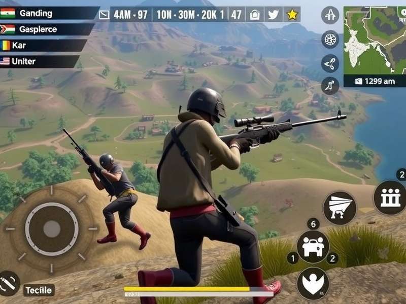 PUBG Mobile Survival gameplay showing Indian map and players