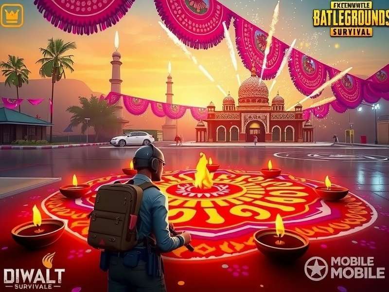 PUBG Mobile Survival Diwali event with rangoli and fireworks